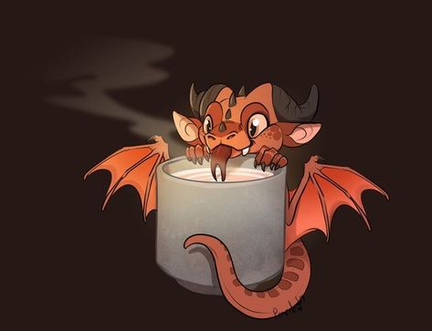 A Dragon, Deviantart, Coffee, Art