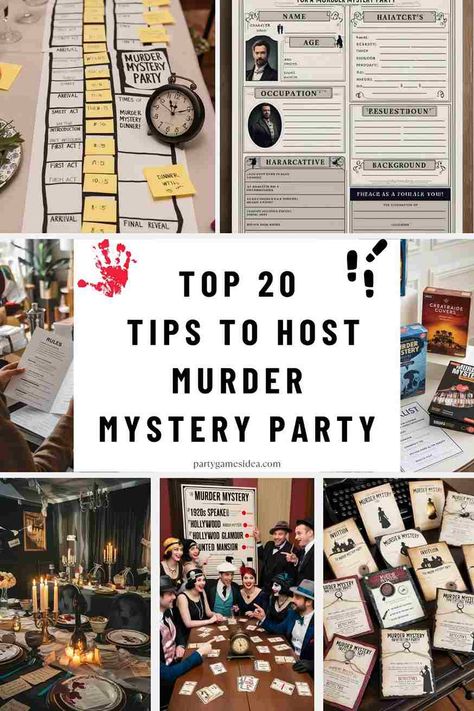 In Tips to Host a Murder Mystery Party, we’ll walk you through everything you need to know to throw a successful and unforgettable event. Mystery Dinner Party Themes, Clue Party Theme, Mystery Theme Party, Mystery Hostess Party, Geheimagenten Party, Games Ideas For Adults, Party Themes For Adults, Party Games Ideas, Detective Party