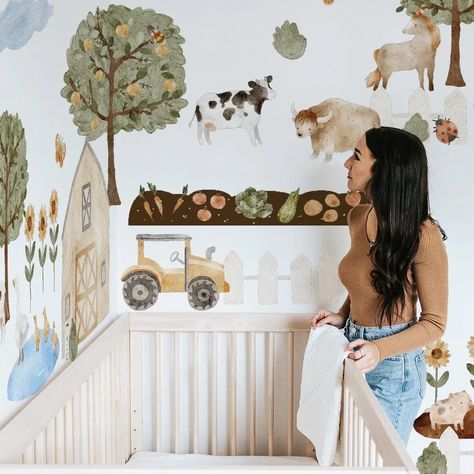 The early bird gets the worm...or in this case the wall decals 😂 Shop before the rush and enjoy 15% off on all wall decals. NO EXCLUSIONS! Head to our bio to shop decals by theme, style or material. Use code EARLYBIRDSALE, valid through 11/9 Featured Decals: Farm Animal Wall Decal Set. Tap image for product info. #nurserydecor #babygirlnurserywalldecor #nursery #woodlandnurserydecor #animalnursery #farm #nesting #nurserydesign #nurseryinspo #babysroom #kidsroom #walldecals #peelandstickwal... Farm Animal Wall Decals, Barnyard Nursery, Farm Room, Nursery Guest Room, Farm Animal Nursery, Adorable Nursery, Farm Nursery, Animal Wall Decals, Painted Rug