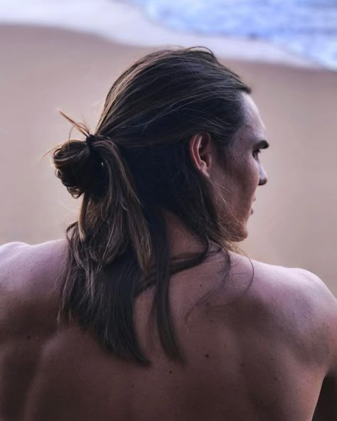 Mens Long Hair, Men Ponytail, Long Hair Ponytail Styles, Mens Ponytail Hairstyles, Man Ponytail, Long Ponytail Hairstyles, Loose Bun, Hair Guys, Trendy Mens Hairstyles