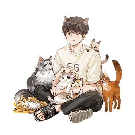 CAT BOY,CATS,BOY V Chibi, Boy Cat, Bts Art, Cat Boys, Anime Cat, Bts Drawings, Bts Chibi, Gay Art, Kpop Fanart