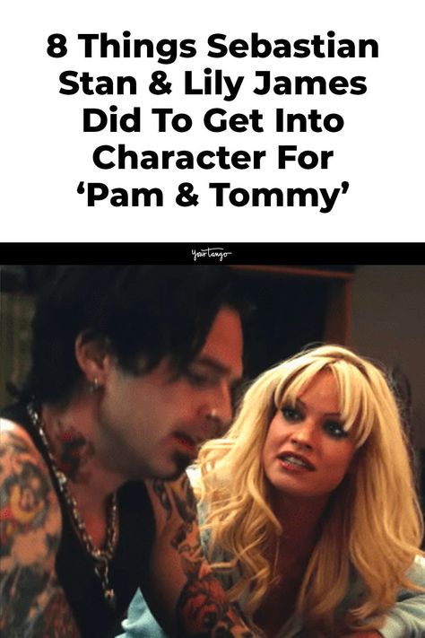 Sebastian Stan and Lily James star as Pamela Anderson and Tommy Lee in the Hulu series 'Pam & Tommy,' here are 8 bizarre things Sebastian Stan and Lily James did to prepare for their roles. Lily James Pam And Tommy, Lilly James Pamela, Tommy Lee And Pam Anderson, Tommy And Pam, Pamela Tommy, Lily James Pamela Anderson, Pamela And Tommy, Pamela Anderson And Tommy Lee, Helen Hunt