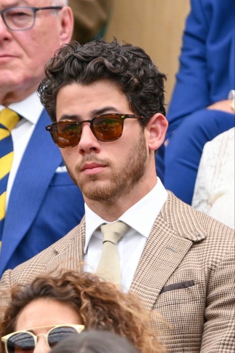 Men’s Curly Slicked Back, Wavy Hair Haircuts Men, Classy Curly Hairstyles Men, Men’s Curly Haircut Professional, The Flow Hairstyle Men Curly, Nick Jonas Hairstyle, Professional Curly Hair Men, Nick Jonas Curly Hair, Old Money Curly Hair Men