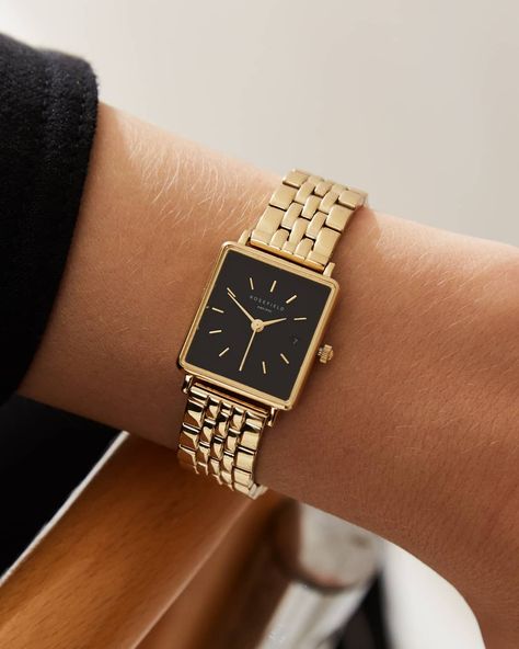 Rosefield on Instagram: “Get a bold look with a petite watch - discover the Boxy XS collection through link in bio! ✨” Rosefield Watch, Rolex Watches Women, Vintage Watches Women, Gold Watch Men, Watches Women Fashion, Beautiful Watches, Retail Therapy, Watches Jewelry, Cute Jewelry