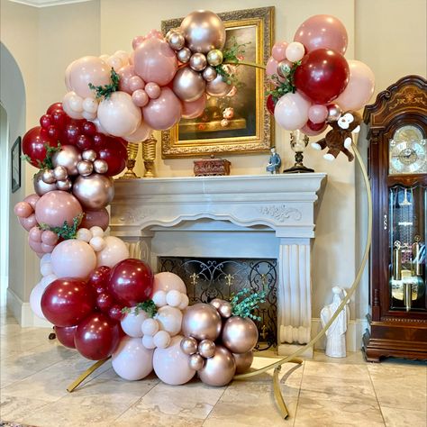 Cherry Lady DIY Balloon Arch Garland Kit | Burgundy Rose Gold Blush | Baby Girl Shower Birthday Burgundy Balloon Arch, Burgundy Balloons Decoration, Rose Gold And Burgundy Balloon Garland, Burgundy Pink Balloon Garland, Burgundy Balloon Garland, Birthday Party Balloon Decorations, Burgundy Baby Shower, Cherry Lady, Diy Balloon Arch