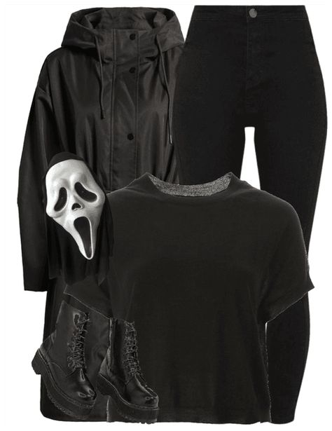 Slasher Inspired Outfits, Slasher Outfit Ideas, Scary Movie Disfraz, Horror Movie Aesthetic Outfits, 90s Horror Movie Outfits, Horror Movie Inspired Outfits, Slasher Outfits, Horror Aesthetic Outfits, Ghostface Outfit