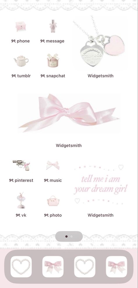 Aesthetic Coquette Homescreen, Phone Layout Ideas Coquette, Coquette Wallpaper Iphone Ideas, Cute Coquette Widgets, Pink Coquette Homescreen Layout, Aesthetic Phone Decor, Phone Wallpaper Design Ideas, Widgets Phone Ideas, Coquette Home Screen Ideas