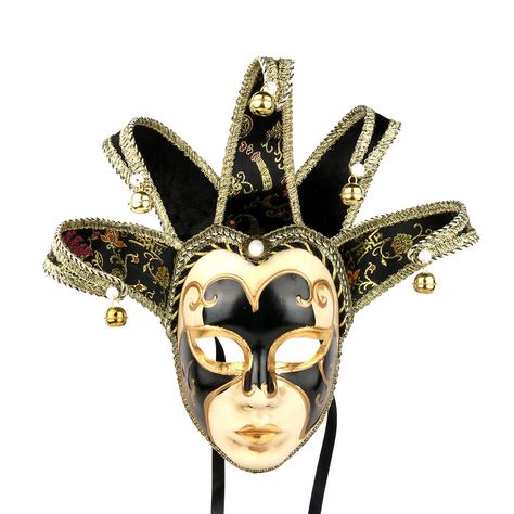 Comedy Mask, Best Costume Ever, Jester Mask, Jester Costume, Refillable Perfume Bottle, Halloween Dance, New Orleans Mardi Gras, Venetian Masquerade, Bottle Jewelry