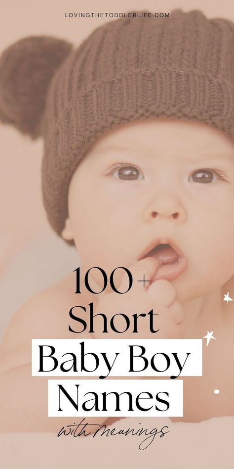 Wanna know the best short baby boy names we are seriously crushing on for 2024? This sweet and simple girl names list are the baby boy names that you don't hear every day - whether you love cute baby names, unique baby names, or majorly uncommon baby names, this full list of simple baby with meanings will give you tons of name inspiration for that sweet little one of yours! Cute Baby Names Unique, Simple Girl Names, Simple Boy Names, Short Baby Boy Names, One Syllable Boy Names, Girl Names List, Short Boy Names, Western Baby Names, Baby Boy Name List