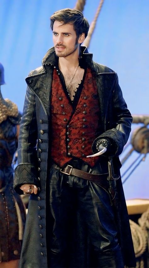 Hook Ouat, Captain Hook Costume, Mens Leather Jacket Vintage, Cyberpunk Jacket, Harry Hook, Pirate Cosplay, Pirate Outfit, Classic Leather Jacket, Killian Jones