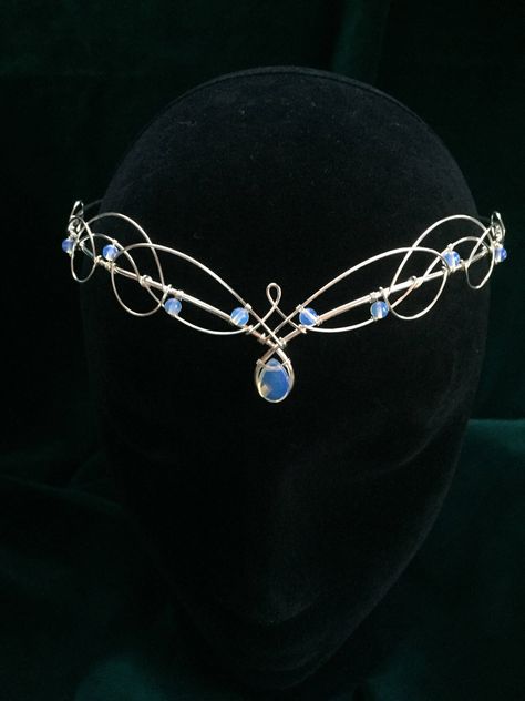 Space Crown, Crystal Crown Drawing, Faerie Crown, Medieval Tiara, Moonstone Aesthetic, Elven Crown, Moonstone Tiara, Tiara Drawing, Princess Circlet