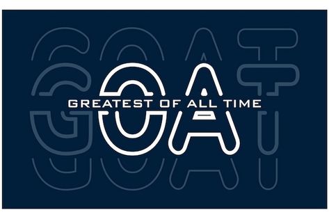 Goat Greatest Of All Time, Greatest Of All Time, Time Quotes, Iconic Photos, Vector Photo, Typography Design, All Time, Premium Vector, Goats