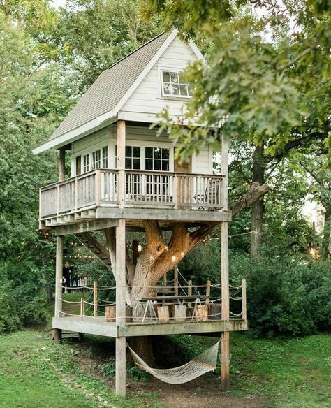 Treeless Treehouse, Treehouse Ladder, Bedroom Playhouse, Small Treehouse, Treehouse Design Architecture, Diy Bridge, Indoor Treehouse, Rustic Treehouse, Treehouse Interior