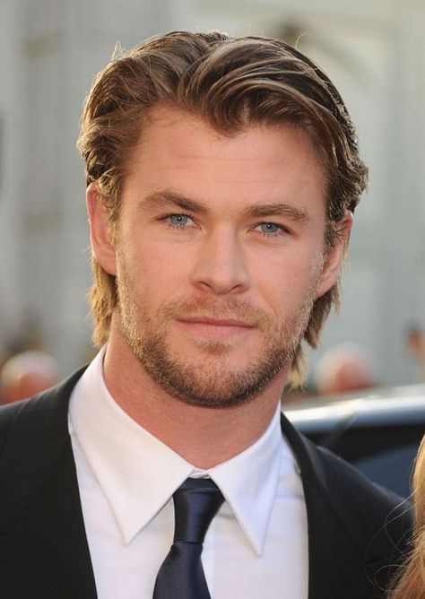 Forehead shape 3 Chris Hemsworth Hair, Luke Hemsworth, Hemsworth Brothers, Hair Evolution, Chris Hemsworth Thor, Elsa Pataky, Medium Length Hair Men, Australian Actors, Heart Face