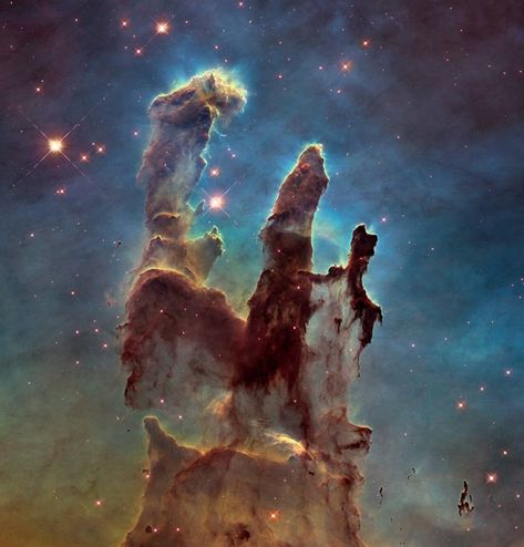 Hubble celebrates its 30th anniversary | Human World | EarthSky Hubble Space Telescope Pictures, Pillars Of Creation, Eagle Nebula, Gamma Ray, Telescope Images, Art Spatial, Nasa Hubble, Hubble Telescope, Hubble Images