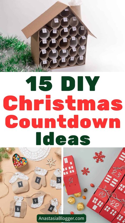 Fun DIY Christmas Countdown Ideas Christmas Crafts Countdown, Holiday Countdown Calendar, Diy Advent Calendar For Kids Toddlers Christmas Countdown, Advent Countdown For Kids, Christmas Countdown Activities For Kids, Christmas Countdown Craft For Preschool, Countdown To Christmas Ideas, Christmas Countdown Crafts For Kids, Christmas Count Down