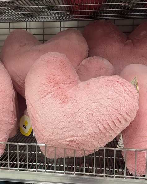 Pink Aesthetic Love, Aesthetic Love Heart, Heart Shaped Pillow, Pillow Cozy, Pink Dorm, Aesthetic Heart, Heart Pillows, Fluffy Cushions, Love Pillow