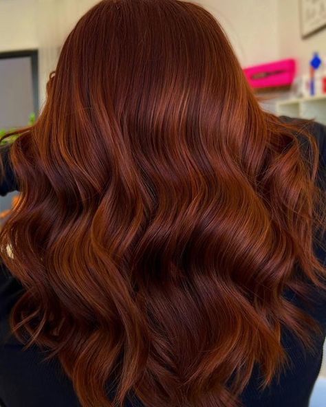 Copper Hair Red Undertone, Dimensional Dark Copper Hair, Cooper Red Brown Hair Color, Mahogany Copper Hair Color, Dark Red Copper Hair Color, Dark Auburn Red Hair, Redish Brownish Hair, Warm Auburn Hair Color, Brick Red Hair