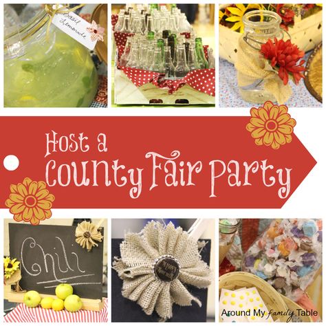 County Fair Crafts, State Fair Party, County Fair Party, County Fair Projects, Country Fair Party, County Fair Theme, Pioneer Party, Farmers Market Party, County Fair Birthday