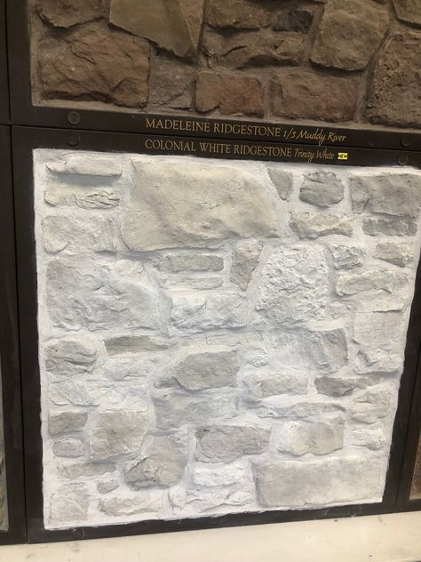 Tuscan Ridge Winter Point Stone, White Wash Rock Exterior, Veneer Stone Fireplace, Stone Skirting House, White Stone Exterior, Limestone Brick, Materials Board Interior Design, Limestone Wall, Wall Exterior