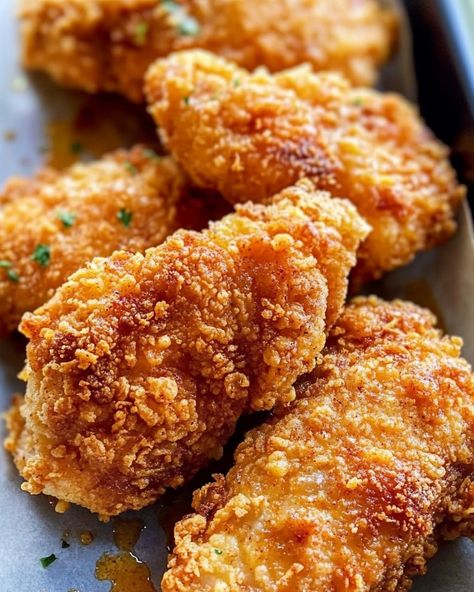 Baked Fried Chicken Recipe, Fried Chicken Crispy, Bbq Chicken Bites, Baked Fried Chicken, Chicken Receipes, Chicken Crispy, Fried Chicken Recipe, Crispy Fried Chicken, Party Dishes