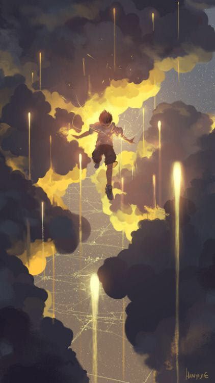 Cloud Character, Arte Fantasy, Art And Illustration, 판타지 아트, The Clouds, Anime Scenery, Pretty Art, 그림 그리기, Design Interior