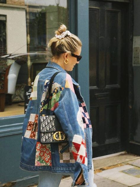 Patchwork Trends, Ropa Upcycling, Babysitters Club, Fashion Me Now, Upcycling Fashion, Patchwork Denim Jacket, Portfolio Project, Lucy Williams, Patchwork Fashion