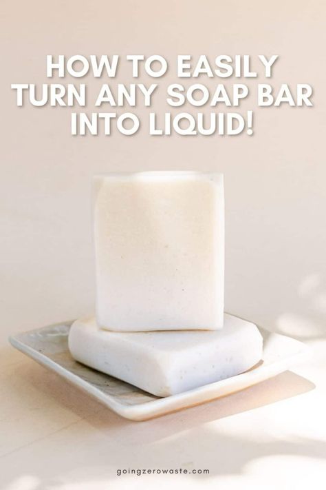 Liquid Soap Recipe, Liquid Hand Soap Recipe, Homemade Liquid Soap, Making Bar Soap, Hand Soap Recipe, Homemade Hand Soap, Diy Foaming Hand Soap, Diy Hand Soap, Handmade Soap Recipes