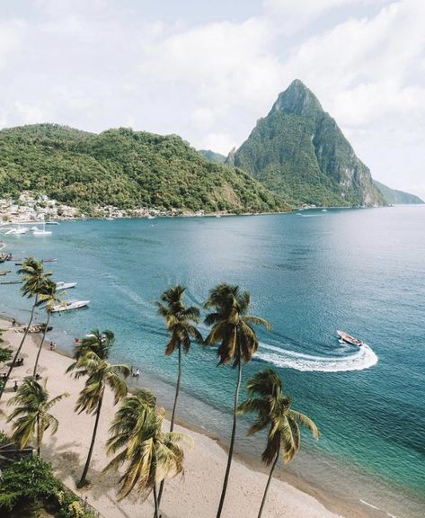 St Lucia Travel, St Lucia Caribbean, Travel Inspiration Destinations, Saint Lucia, Cap Cut, Girl Lifestyle, Exotic Places, Beach Wallpaper, United Airlines