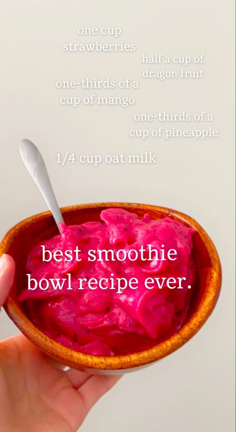 Aesthetic Smoothie Bowl Recipes, Mango Dragonfruit Smoothie Bowl, Pink Smoothie Bowl Recipe, How To Make Asie Bowls Fruit, Passion Fruit Smoothie Bowl, Smothies Bowls Recipe Without Banana, Aici Bowl Recipe, Asie Bowls Fruit Recipe, Pineapple Acai Bowl