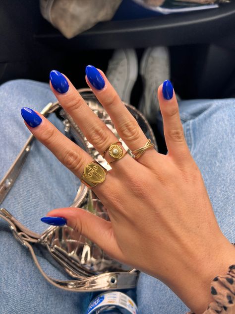 Skincare Accessories, Royal Blue Nails, Bright Summer Nails, Nail Color Trends, Vibrant Nails, Blue Nail Designs, Cute Summer Nails, Aesthetic Lifestyle, Accessories Bag