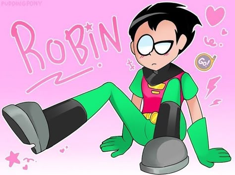 Art by "max/puddingpony" on Instagram Ttg Robin, Robin Teen Titans Go, Robin Ttg, He Just Like Me Fr, Robin Teen Titans, Robin Fanart, Titans Fanart, Teen Titans Go Robin, Just Like Me Fr