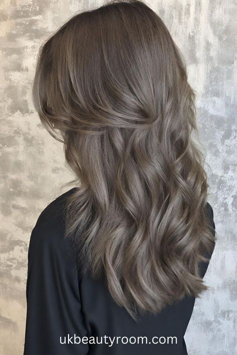 2024 Hair Color Trends | Stay Ahead of the Fashion Curve Dark Brown Hair With Colored Money Piece, Light Ash Blonde Hair With Highlights, Cool Tone Dark Hair, Dark Cool Blonde Hair, Cool Hair Tones, Ash Dark Blonde Hair, Ash Colored Hair, Dark Ash Hair, Bra Length Hair