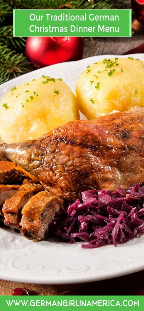 Our Traditional German Christmas Dinner Menu | A German Girl in America German Christmas Dinner, German Side Dishes, Traditional German Christmas, Easy German Recipes, German Christmas Traditions, German Christmas Food, Traditional German Food, German Food Authentic, German Baking