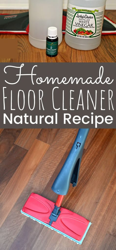 Make this easy homemade floor cleaner perfect for laminate floors. A natural floor cleaner with no chemicals added and easy to make. Essential oils to use for a homemade floor cleaner. - simplytodaylife.com #HomemadeFloorCleaner #DIYFloorCleaner #NaturalCleaner #NaturalFloorCleaner #HomemadeCleaner Homemade Natural Floor Cleaner, White Vinegar Floor Cleaner, Diy Floor Cleaner With Essential Oils, Natural Vinyl Floor Cleaner, Homemade Swifter Floor Cleaner, Essential Oil Wood Floor Cleaner, Make Your Own Floor Cleaner, Natural Hardwood Floor Cleaner, Essential Oils Floor Cleaner