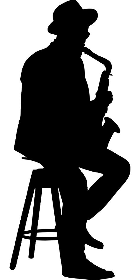 Silhouette Jazz Musician - Free vector graphic on Pixabay Music Silhouette, Saxophone Art, Arte Jazz, Saxophone Player, Free Jazz, Jazz Poster, Jazz Art, Silhouette Images, Jazz Musicians