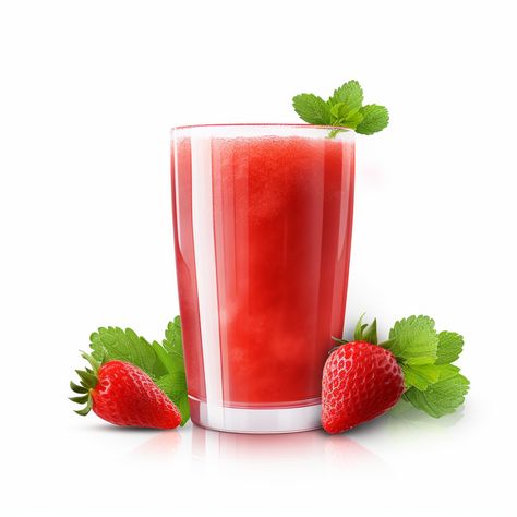 Jus Strawberry, Juice Png, Strawberry Summer, Strawberry Juice, Juice Drinks, Red Strawberry, Fresh Juice, Fruit Juice, Summer Fruit