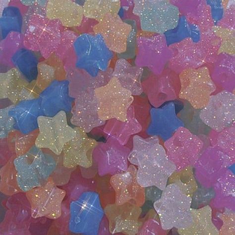 Konpeito Candy, Colors Aesthetic, Desain Quilling, Pink Tumblr Aesthetic, Tumblr Aesthetic, Rainbow Aesthetic, Cute Stars, Kid Core, Love Stars