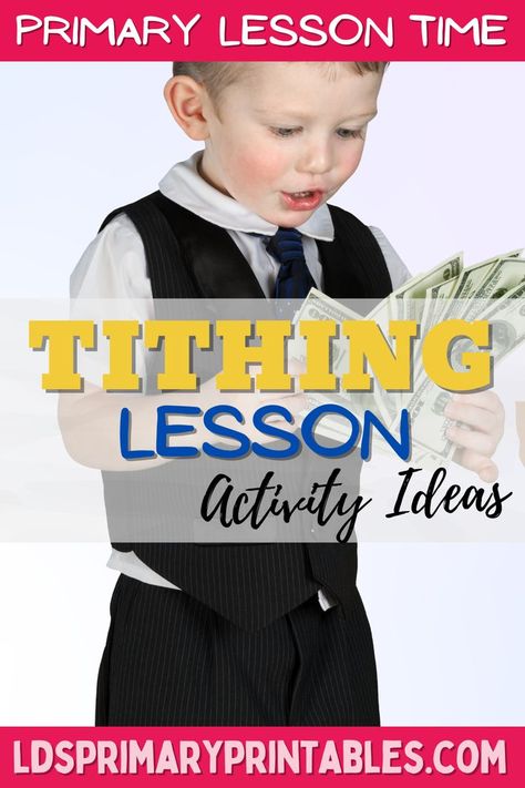 Tithing Object Lesson Lds, Tithing Lesson For Kids, Tithing Lesson, Tithes And Offering, Kids Bible Lessons, Kids Ministry Lessons, Sunbeam Lessons, Family Home Evening Lessons, Youth Lessons