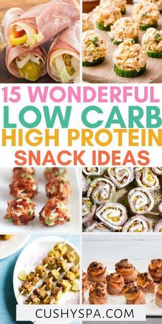 Low Carb High Protein Snacks, High Protein Snack Ideas, Protein Snack Ideas, High Protein Low Carb Snacks, High Protein Snack, Low Carb High Protein, Protein Dinner, Breakfast Low Carb, Healthy High Protein Meals