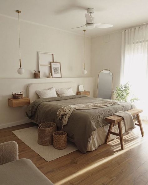 Sleeping Room Design, Bedroom Decoration Ideas, Cozy Bedroom Design, Casa Clean, Neutral Bedroom Decor, Brown Rooms, Earthy Bedroom, Creative Bedroom, Bedroom Design Ideas