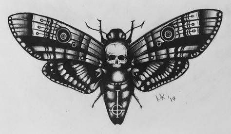 Hawkmoth Tattoo, Moth Drawing, Moth Tattoo Design, Throat Tattoo, Lyric Tattoos, Deaths Head Moth, Moth Tattoo, Tattoo Art Drawings, Head Tattoos