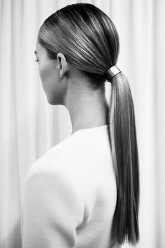 Runway Hairstyles, Low Pony Hairstyles, Low Ponytails, Low Ponytail Hairstyles, Pony Hairstyles, Hairstyles Updo, Wedding Hair Inspiration, Wedding Hairstyles Updo, Sleek Ponytail