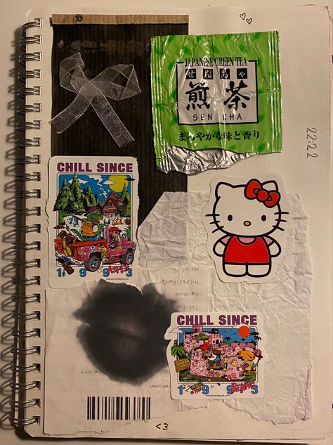 Hello Kitty Journal, Journal Idea, Bulletin Journal Ideas, Pretty Journals, Memory Journal, Art Journal Therapy, My Journal, Sketchbook Art Journal, Diary Ideas