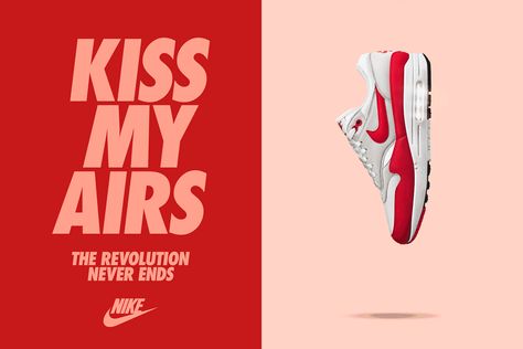 Celebrating the 30th anniversary of Air Max. Air Max 1 Og, Nike Campaign, Nike Poster, Nike Ad, Design Campaign, Air Max Day, Shoes Ads, Sneakers Nike Air Max, Seni 3d