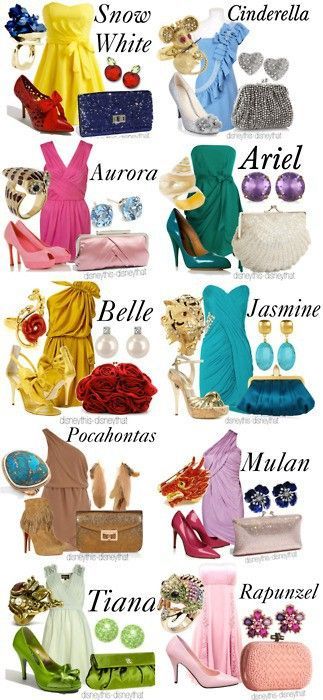 Outfits based on Princesses...!! The rings stand out! Modern Day Disney, Princess Inspired Outfits, Disney Princess Outfits, Disney Wedding Theme, Disney Bounding, Disney Inspired Outfits, Princess Inspired, Modern Disney, Katherine Pierce