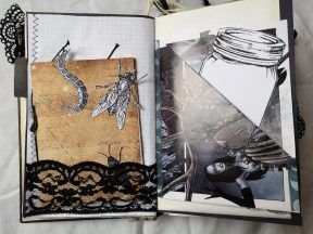 Witchy Junk Journal Ideas, Witchy Scrapbook, Spell Book Junk Journal, Grimoire Junk Journal, Witchy Junk Journal, Witch Junk Journal, Gothic Junk Journal Ideas, Gothic Junk Journal, Gothic Junk Journal Pages