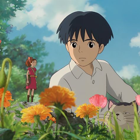 The Secret Life Of Arrietty, The Secret World Of Arrietty, Hayao Miyazaki Art, Ghibli Aesthetic, Secret World Of Arrietty, Studio Ghibli Characters, Ghibli Studio, Japanese Animated Movies, Ghibli Artwork