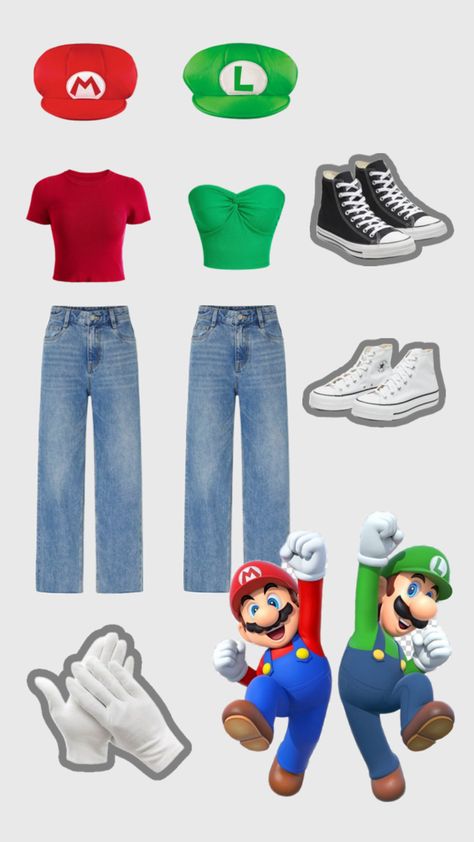 Mario And Luigi Costumes, Luigi Costume, Mario And Luigi, Mario