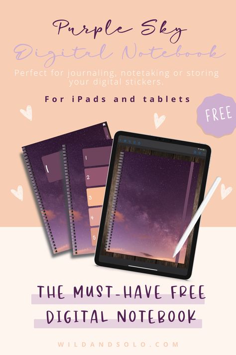 The must have free digital notebook for any student. Use on your iPad in apps like Goodnotes or Noteshelf for note-taking, journaling, doodling and more! Download now! Free Digital Notebook Template, Digital Notebook Free, Free Digital Notebook, Digital Bujo, Notes Templates, Digital Sketchbook, Note Templates, Journal App, Sky Digital